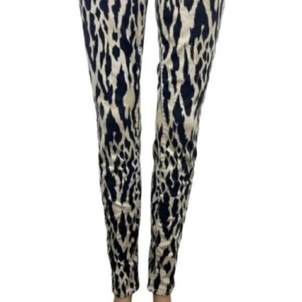 7 for all Mankind The Skinny animal print jeans size 27 Style  # AU0150390A - Picture 6 of 14